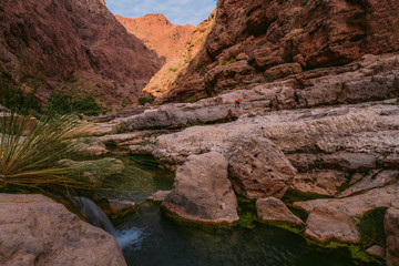 Fototapeta na wymiar Wadi Shab valley in Oman