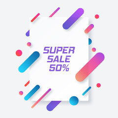 Weekend sale banner, special offer