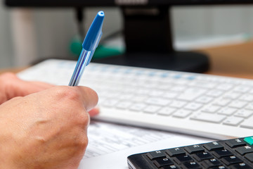 pen in hand, business concept signing the contract