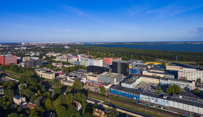 Obraz premium City Tallinn,Estonia aerial view district Kristiine