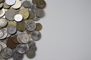 Beautiful image of different coins