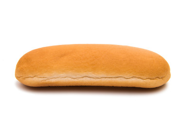 bun for hot dog isolated