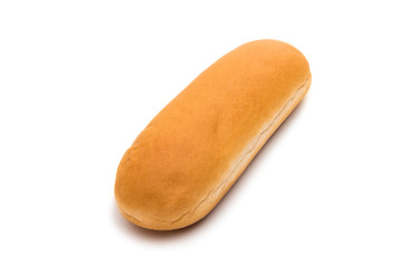 bun for hot dog isolated