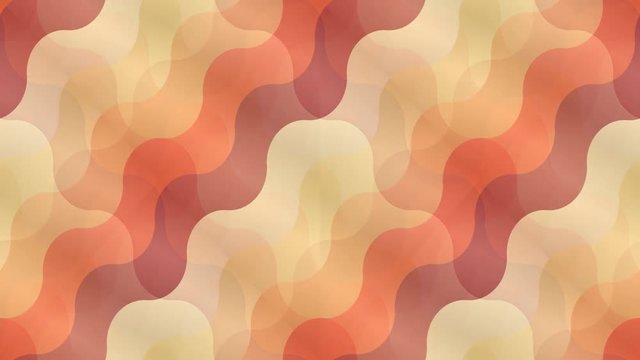 Seamless loop abstract animation pattern with hot waves