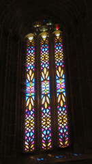 Portugal - Batalha - Monastère de Batalha - Vitrail