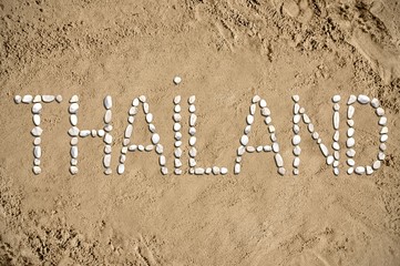 Thailand - beach, sand, stones