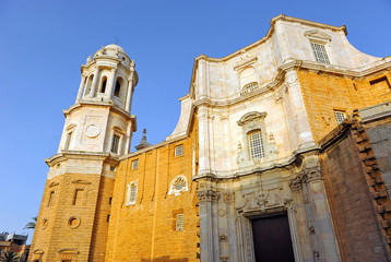 Fototapeta premium Baroque Cathedral of Cadiz, Spain