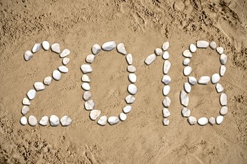 2018 - beach, sand, stones