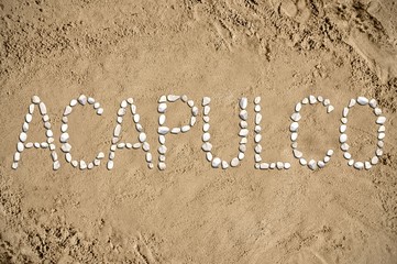 Acapulco - beach, sand, stones