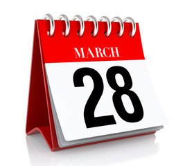 March 28. Calendar