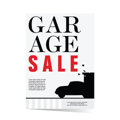 garage sale poster illustration