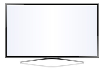 TV flat screen lcd plasma vector illustration