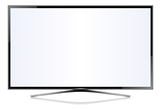 TV flat screen lcd plasma vector illustration