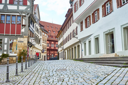 Traditional housing of Esslingen in Germany / First known row of half-timbered houses in Germany - 14th century: 1328 - 1331