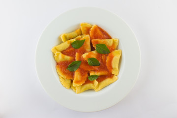 Ravioli Dish with tomato sauce