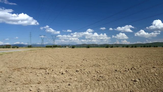 panorama agricolo nella stagione secca