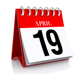 April 19. Calendar