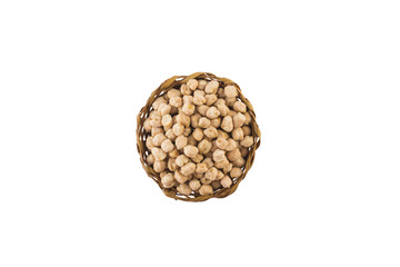 Chickpeas into a bowl