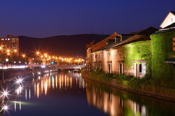 Fototapeta premium Otaru night view