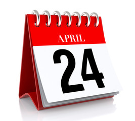 April 24. Calendar