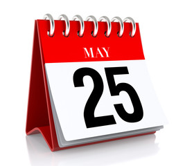 May 25. Calendar