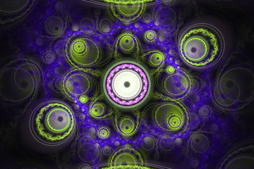 Fototapeta premium Abstract geometry psychedelic wallpaper 