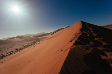 Naklejka na ściany i meble Sossusvlei. Dune 45. Namib Desert