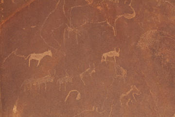 Twyfelfontein , Namibia desert