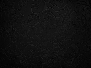  Abstract dark floral background.