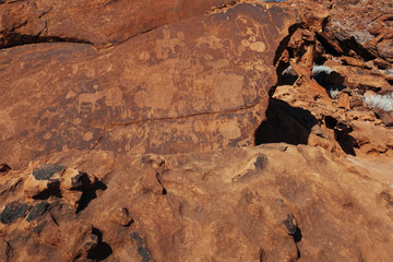 Twyfelfontein , Namibia desert