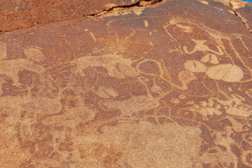 Twyfelfontein , Namibia desert