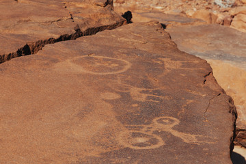 Twyfelfontein , Namibia desert