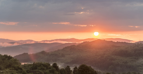 Naklejka premium Sunset in Salaj