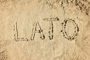Summer - in Polish - sand, beach