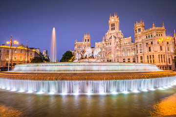 Plaza de la Cibeles (Cybele's Square) - Central Post Office (Palacio de Comunicaciones), Madrid, Spain. © Lukasz Janyst