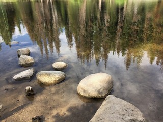 Obraz na płótnie Canvas lake reflection