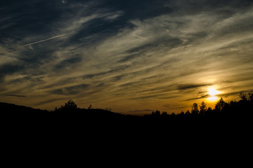 Sonnenuntergang am Himmel