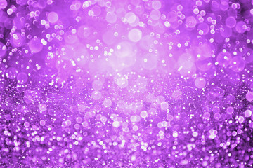 Dark purple glitter sparkle confetti background and invite for Halloween night, Mardi Gras, birthday party, club or Christmas