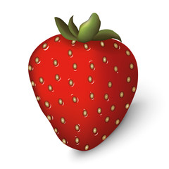 Strawberry isolated on white background. Clipping Path