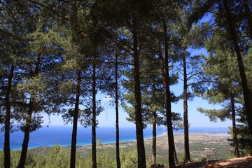 Obraz premium Ein Ausblick zwei Landschaften