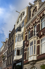 Obraz na płótnie Canvas Traditional old buildings in Amsterdam