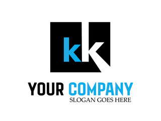 Fototapeta premium Logo kk letter design vector
