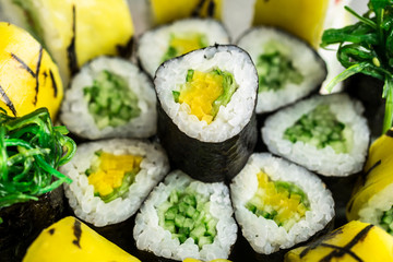 Roll made with vegetables