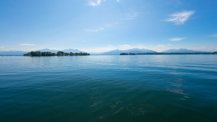 Obraz premium Lake Chiemsee, Bavaria, in summer