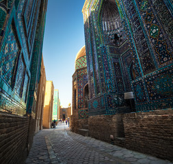 Ancient complex of Shakh i Zinda, Samarkand, Uzbekistan