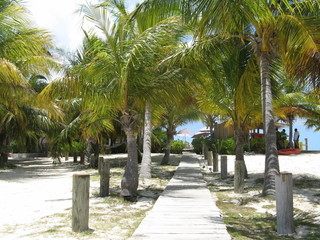 Pathway on the Beach in Grand Turk, Turks & Caicos Islands