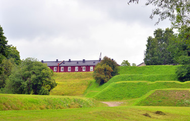 Landscape in the fortress of Lappeenranta.