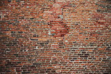 Brick old texture wall for background design or abstract photo