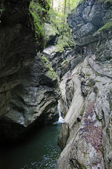Die Starzlachklamm bei Burgberg und Sonthofen im Allgäu 