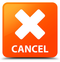 Cancel orange square button